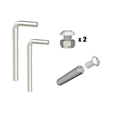 Lid Stop, Hinge Fasteners, Complete, Marine Kettle Gas Grill / Marine Kettle 2 Combination Stove & Gas Grill-Parts-10-633-Magma Products